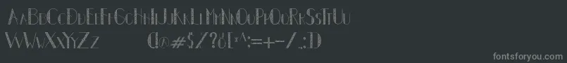 フォントAutumnLeaves – 黒い背景に灰色の文字