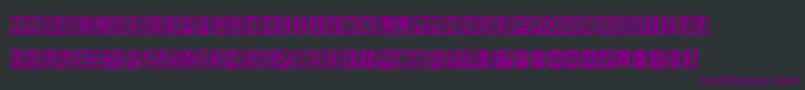 Stencilie-Schriftart – Violette Schriften auf schwarzem Hintergrund