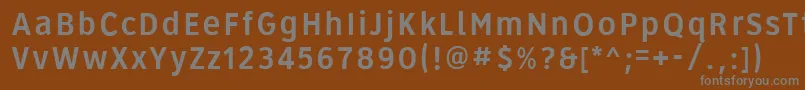 Roadgeek2005Series3b Font – Gray Fonts on Brown Background
