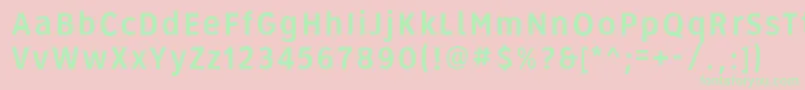 Roadgeek2005Series3b Font – Green Fonts on Pink Background