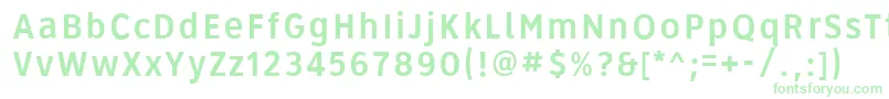 Roadgeek2005Series3b Font – Green Fonts on White Background