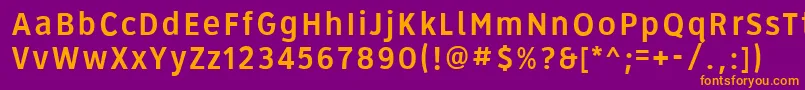 Roadgeek2005Series3b Font – Orange Fonts on Purple Background