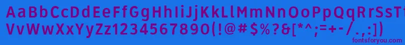 Roadgeek2005Series3b Font – Purple Fonts on Blue Background