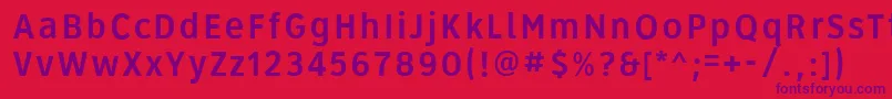 Roadgeek2005Series3b Font – Purple Fonts on Red Background