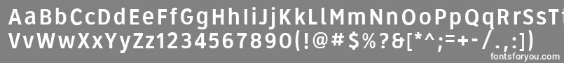フォントRoadgeek2005Series3b – 灰色の背景に白い文字
