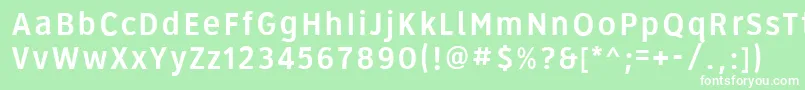 Roadgeek2005Series3b Font – White Fonts on Green Background