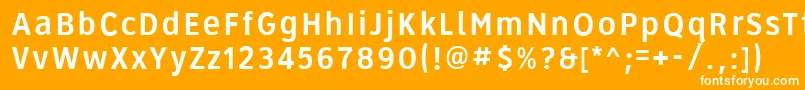 Roadgeek2005Series3b Font – White Fonts on Orange Background