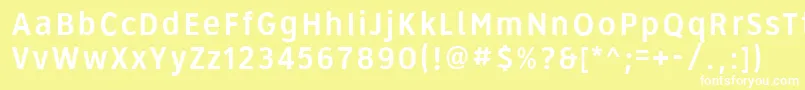 Roadgeek2005Series3b Font – White Fonts on Yellow Background