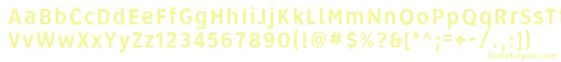 Roadgeek2005Series3b Font – Yellow Fonts on White Background
