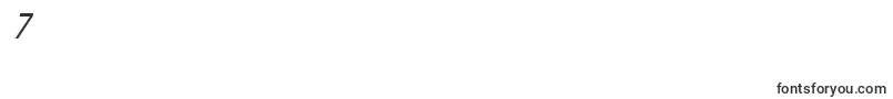 フォントFlorsn12 – フォント数字7