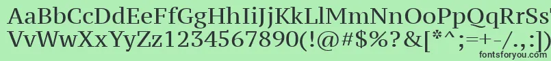 Ptz55f Font – Black Fonts on Green Background