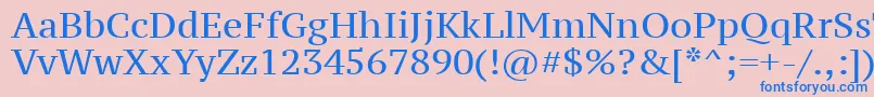 Ptz55f Font – Blue Fonts on Pink Background