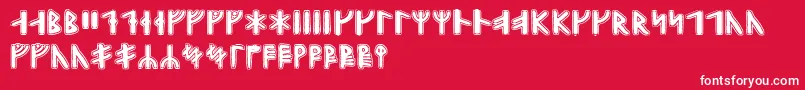 fuente Gunnarrunic – Fuentes Blancas Sobre Fondo Rojo