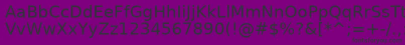 AeAlyermook Font – Black Fonts on Purple Background