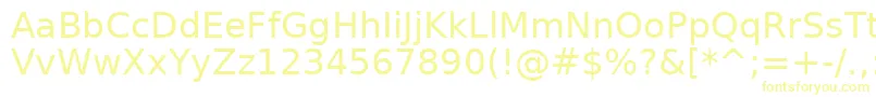 AeAlyermook Font – Yellow Fonts on White Background