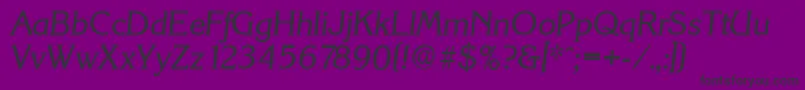 KorinthserialItalic Font – Black Fonts on Purple Background