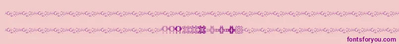 IvyTilesPromo Font – Purple Fonts on Pink Background
