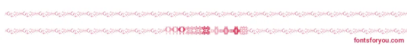 フォントIvyTilesPromo – 白い背景に赤い文字