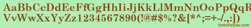 CenturySchoolbookРџРѕР»СѓР¶РёСЂРЅС‹Р№ Font – Brown Fonts on Green Background