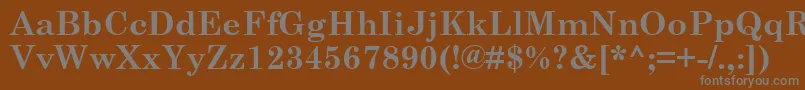 CenturySchoolbookРџРѕР»СѓР¶РёСЂРЅС‹Р№ Font – Gray Fonts on Brown Background