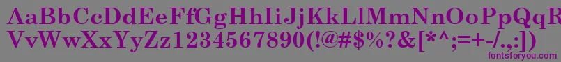 CenturySchoolbookРџРѕР»СѓР¶РёСЂРЅС‹Р№ Font – Purple Fonts on Gray Background