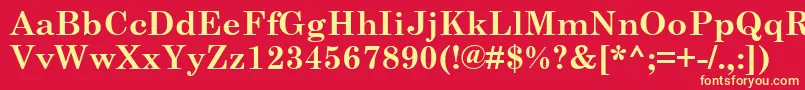 CenturySchoolbookРџРѕР»СѓР¶РёСЂРЅС‹Р№ Font – Yellow Fonts on Red Background