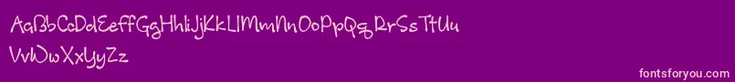 EnoughForMe Font – Pink Fonts on Purple Background