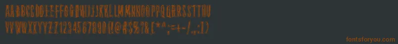 ThirteenthFloor Font – Brown Fonts on Black Background