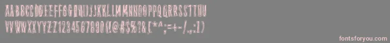 ThirteenthFloor Font – Pink Fonts on Gray Background