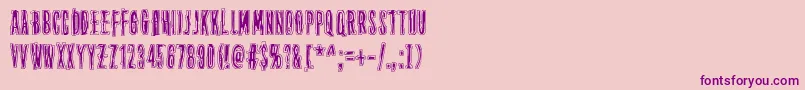 ThirteenthFloor Font – Purple Fonts on Pink Background