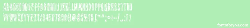 ThirteenthFloor Font – White Fonts on Green Background