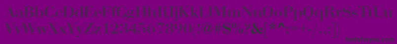 AbctechBodoniStripe2 Font – Black Fonts on Purple Background