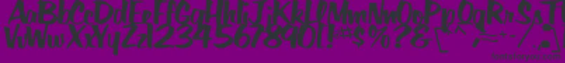 BigSkyRegularTtstd Font – Black Fonts on Purple Background