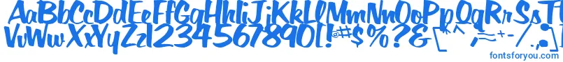 BigSkyRegularTtstd Font – Blue Fonts on White Background