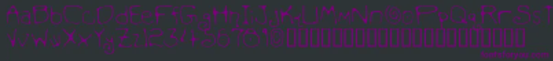 MondoMessoFonto2 Font – Purple Fonts on Black Background