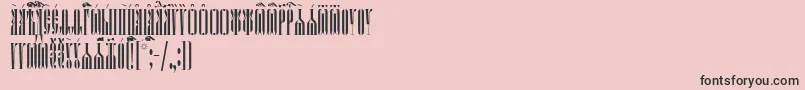 KathismaUcs Font – Black Fonts on Pink Background