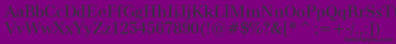 Modern880Bt Font – Black Fonts on Purple Background