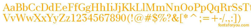 Modern880Bt Font – Orange Fonts on White Background