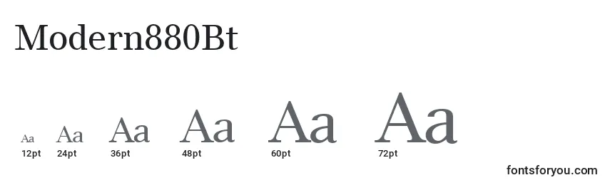 Modern880Bt Font Sizes