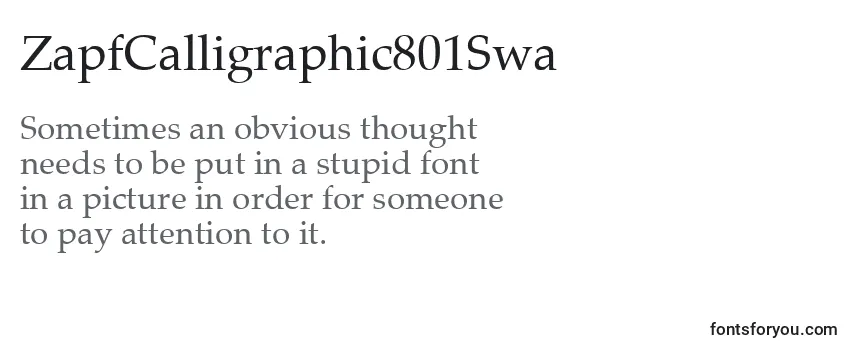 ZapfCalligraphic801Swa Font