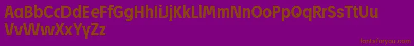 JosefReducedBold Font – Brown Fonts on Purple Background