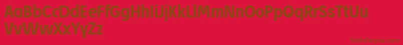JosefReducedBold Font – Brown Fonts on Red Background