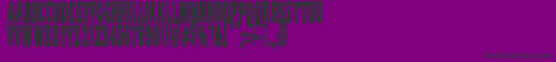 Vtcnightofthestretcheddead Font – Black Fonts on Purple Background