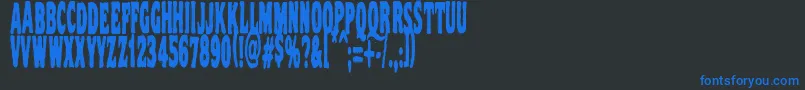 Vtcnightofthestretcheddead Font – Blue Fonts on Black Background