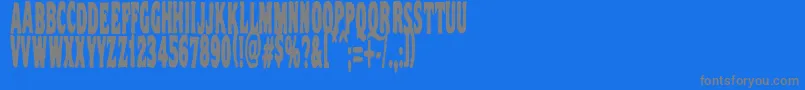 Vtcnightofthestretcheddead Font – Gray Fonts on Blue Background