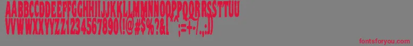 Vtcnightofthestretcheddead Font – Red Fonts on Gray Background