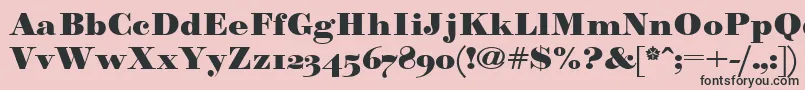 Paragonnordultraboldctt Font – Black Fonts on Pink Background