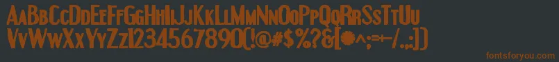Engebrechtreink Font – Brown Fonts on Black Background