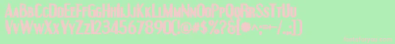 Engebrechtreink Font – Pink Fonts on Green Background
