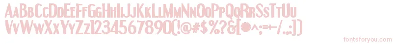Engebrechtreink Font – Pink Fonts on White Background